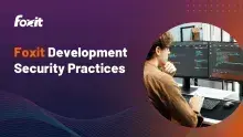 Foxit Development Security Overview