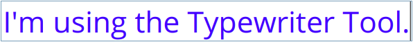 Typerwriter comment