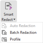 Smart Redact Menu