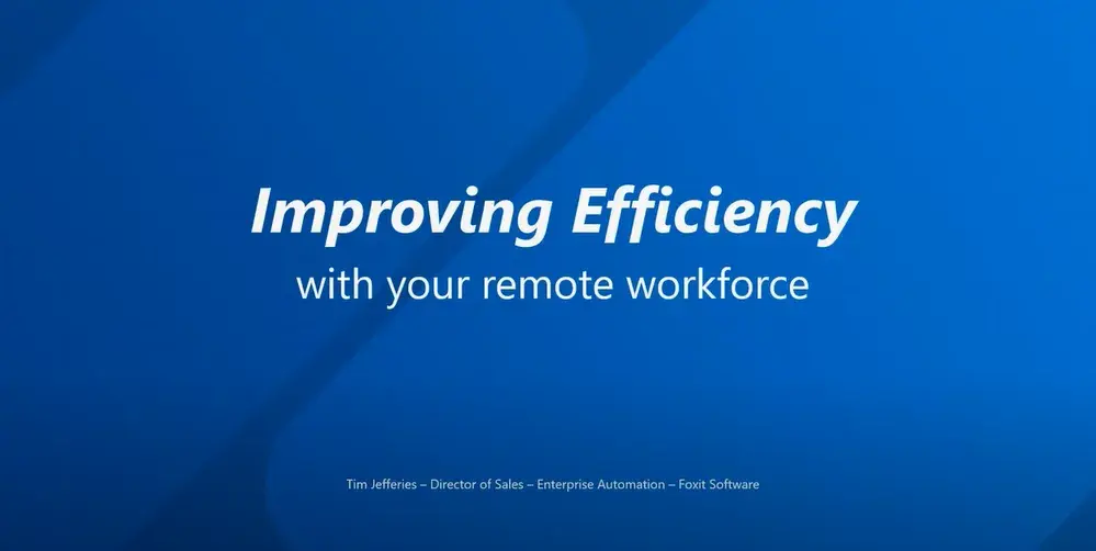 Remote Office Efficiency