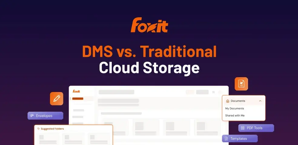 DMS vs. Traditional Cloud Storage — Why a Document Management System Does More